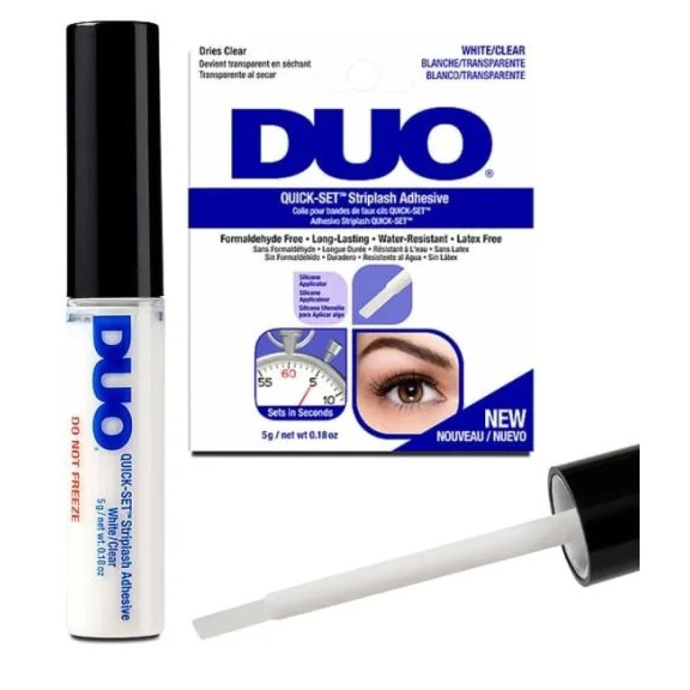 DUO Quick Set Adhesive Striplash Clear 5g. DUO Quick Set Adhesive Striplash Clear 5g.