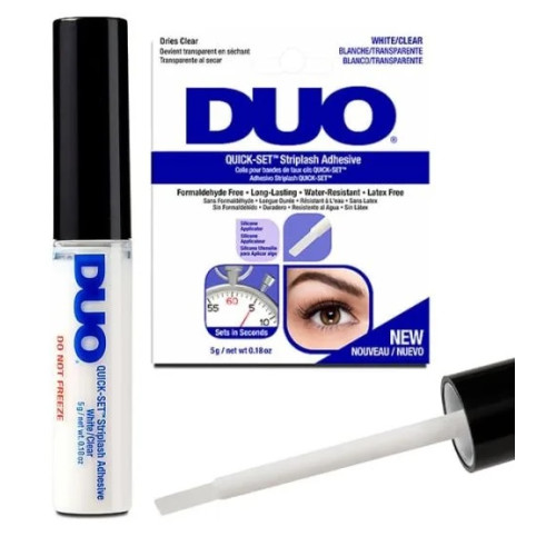 DUO Quick Set Adhesive Striplash Clear 5g.