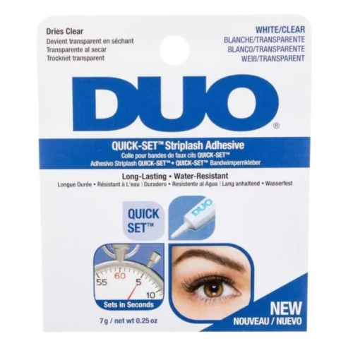 Duo Quick Set Adhesive Striplash Clear 7g.