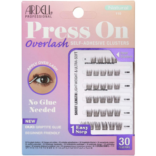 Ardell Press On Overlashes Self-Adhesive Clusters Natural 110 Ardell Press On Overlashes Self-Adhesive Clusters Natural 110
