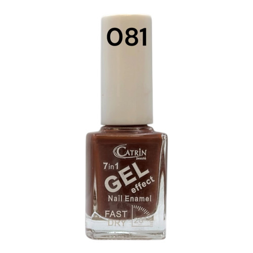 Catrin Beaute Nail Polish 7 In 1 Gel Effect Fast Dry No. 081