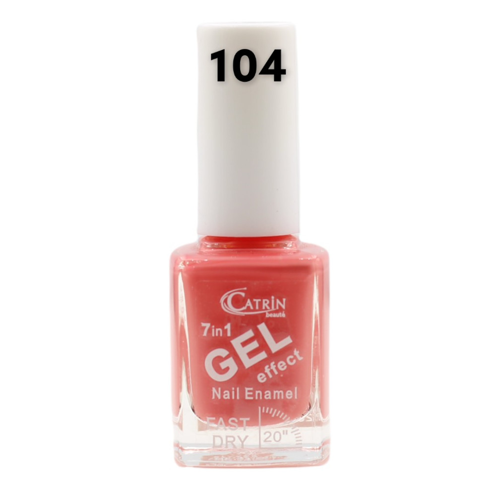 Catrin Beaute Nail Polish 7 In 1 Gel Effect Fast Dry No. 104