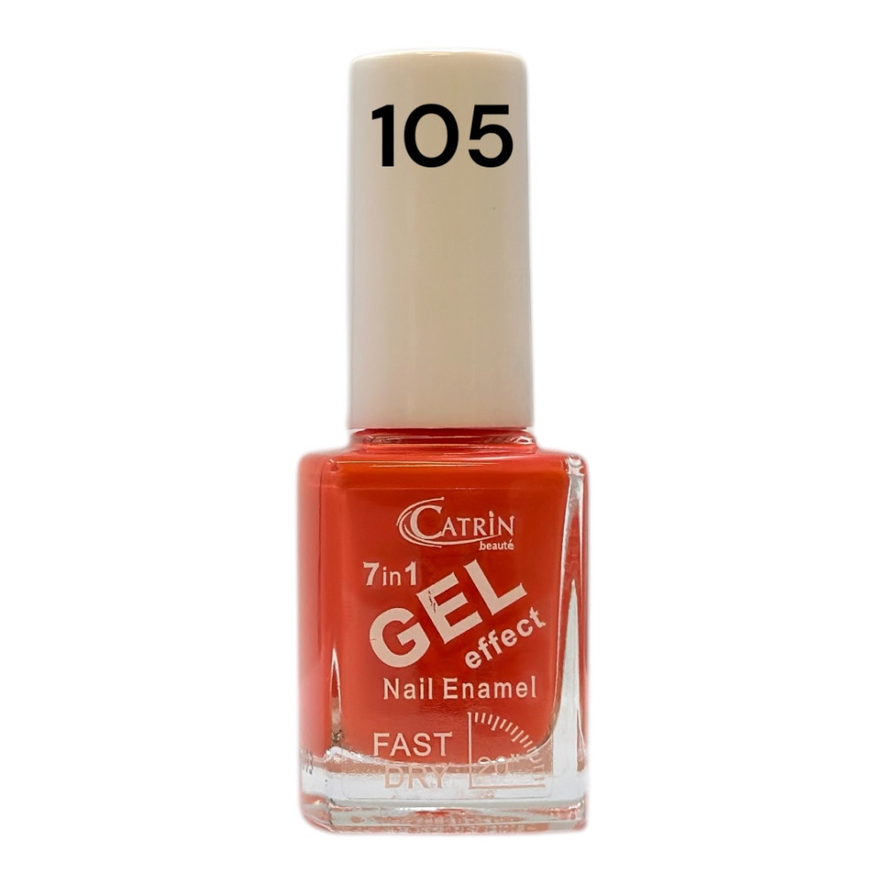 Catrin Beaute Nail Polish 7 In 1 Gel Effect Fast Dry No. 105