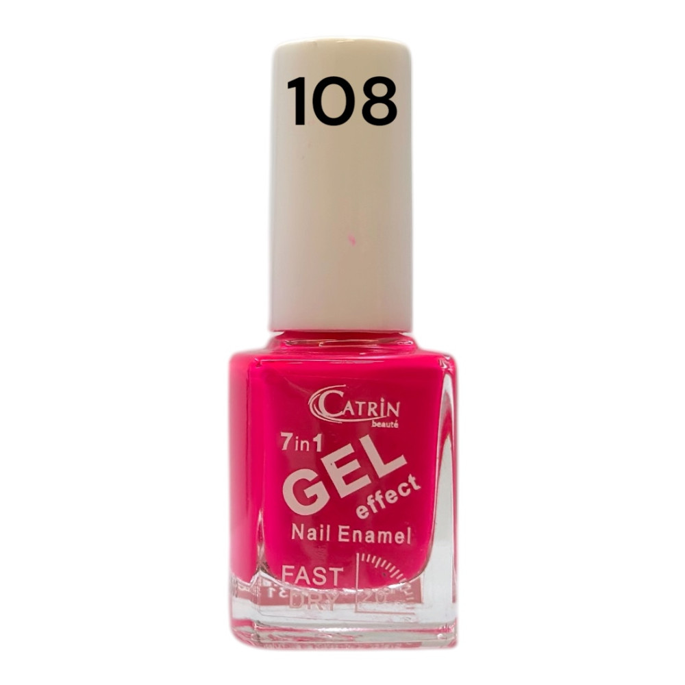 Catrin Beaute Nail Polish 7 In 1 Gel Effect Fast Dry No. 108