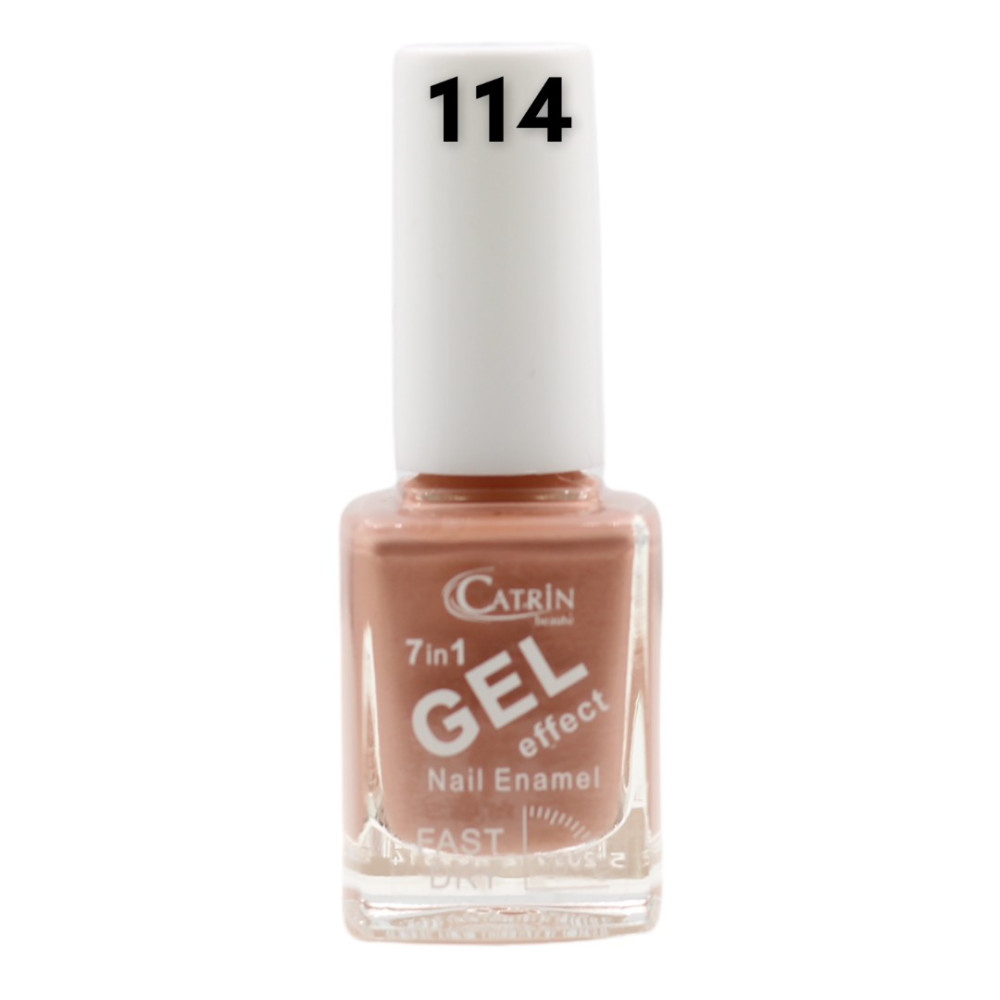 Catrin Beaute Nail Polish 7 In 1 Gel Effect Fast Dry No. 114