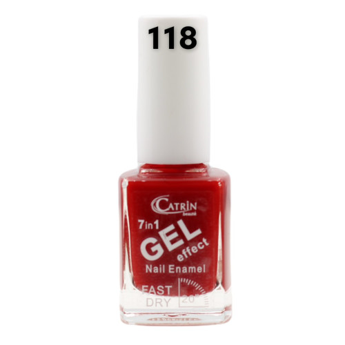 Catrin Beaute Nail Polish 7 In 1 Gel Effect Fast Dry No. 118