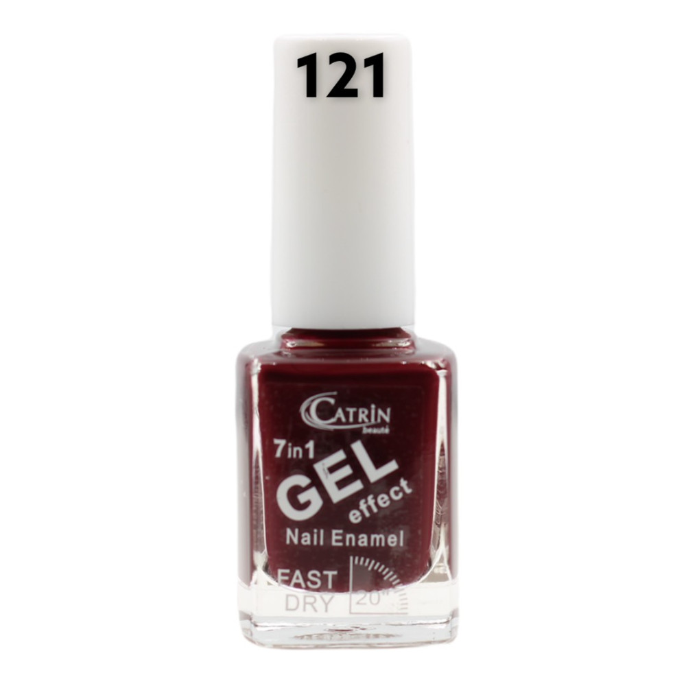 Catrin Beaute Nail Polish 7 In 1 Gel Effect Fast Dry No. 121