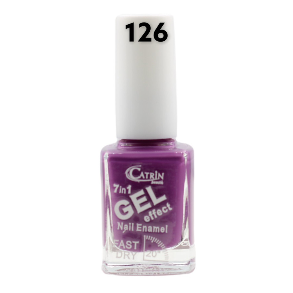 Catrin Beaute Nail Polish 7 In 1 Gel Effect Fast Dry No. 126