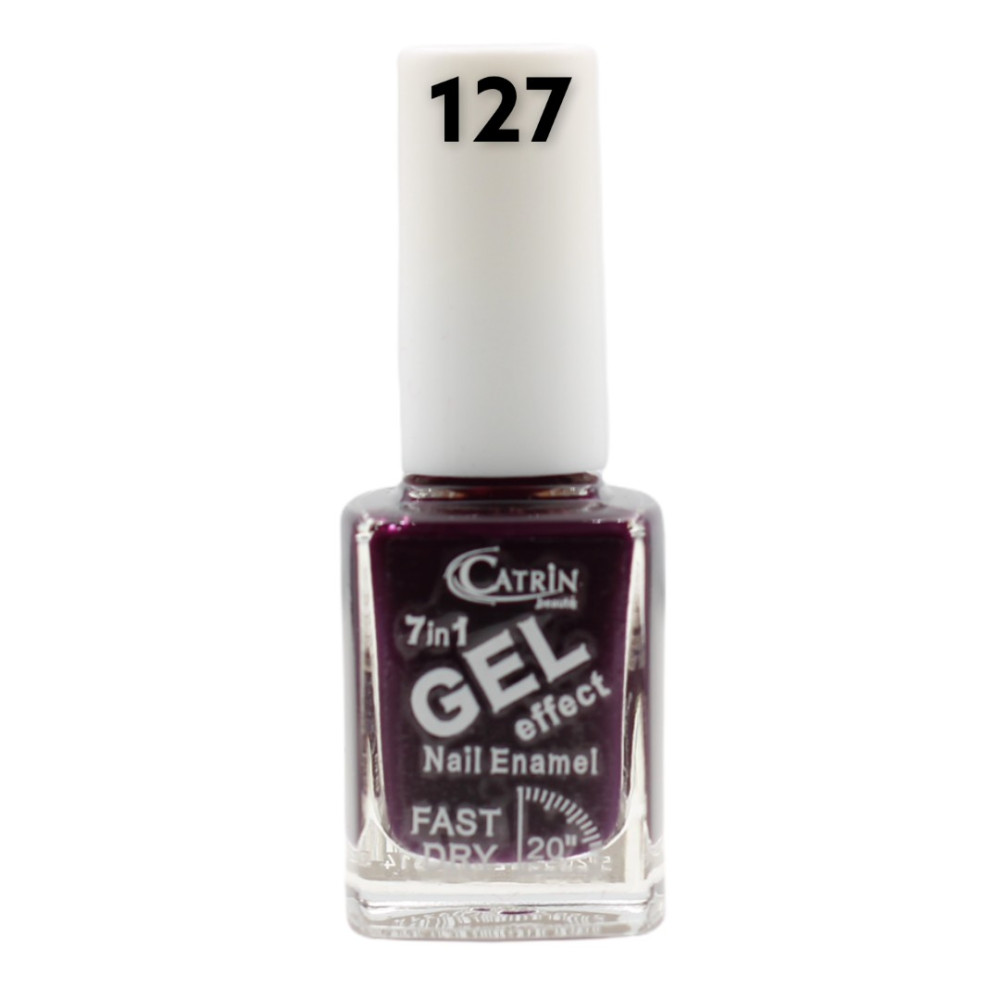 Catrin Beaute Nail Polish 7 In 1 Gel Effect Fast Dry No. 127