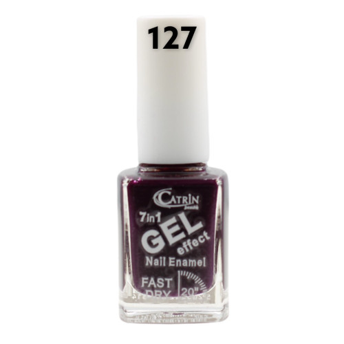 Catrin Beaute Nail Polish 7 In 1 Gel Effect Fast Dry No. 127