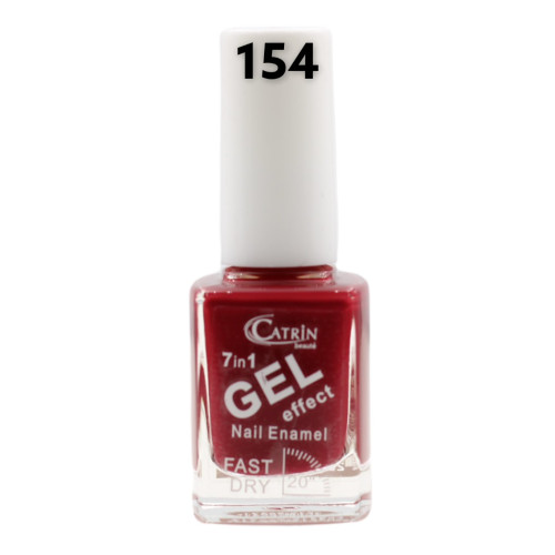 Catrin Beaute Nail Polish 7 In 1 Gel Effect Fast Dry No. 154