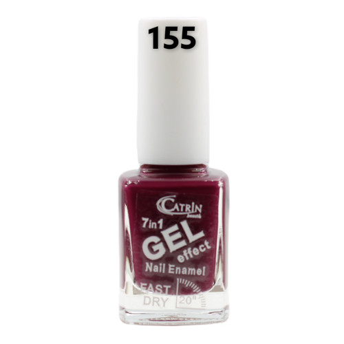 Catrin Beaute Nail Polish 7 In 1 Gel Effect Fast Dry No. 155
