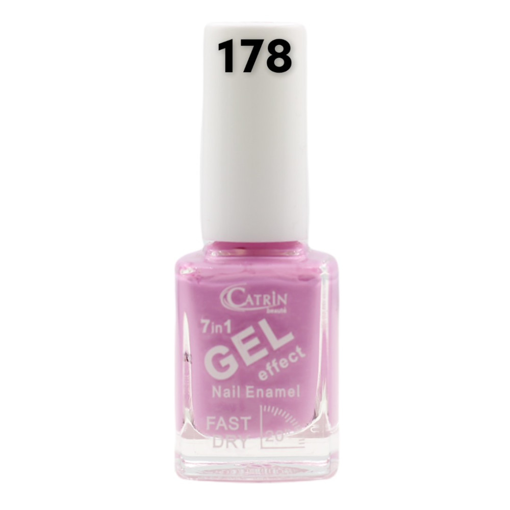Catrin Beaute Nail Polish 7 In 1 Gel Effect Fast Dry No. 178