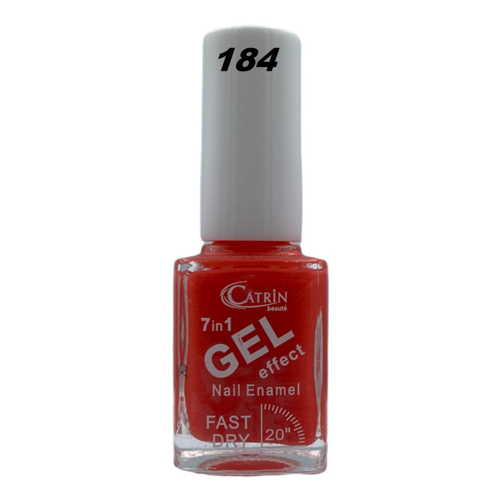 Catrin Beaute Nail Polish 7 In 1 Gel Effect Fast Dry No. 184