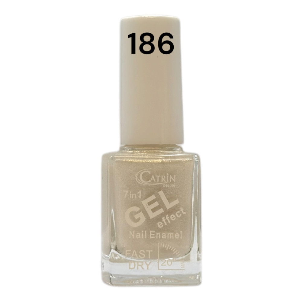 Catrin Beaute Nail Polish 7 In 1 Gel Effect Fast Dry No. 186