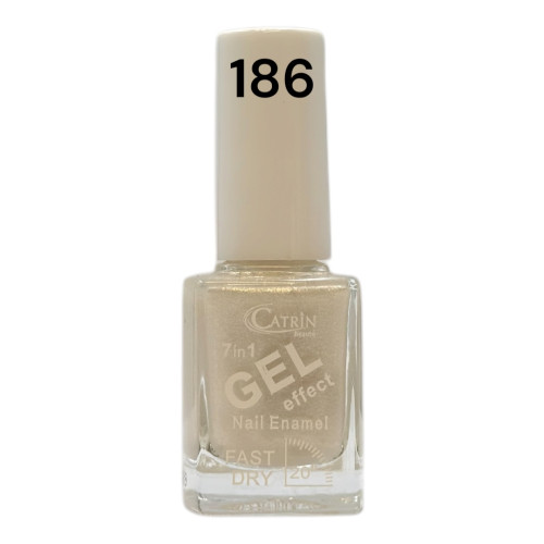 Catrin Beaute Nail Polish 7 In 1 Gel Effect Fast Dry No. 186