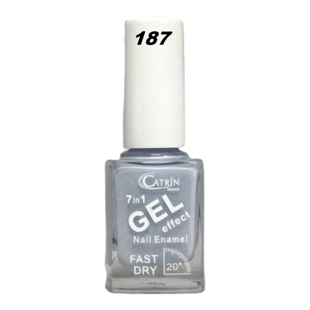 Catrin Beaute Nail Polish 7 In 1 Gel Effect Fast Dry No. 187
