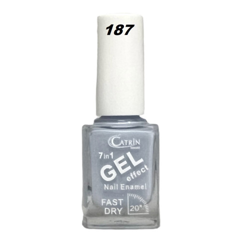 Catrin Beaute Nail Polish 7 In 1 Gel Effect Fast Dry No. 187