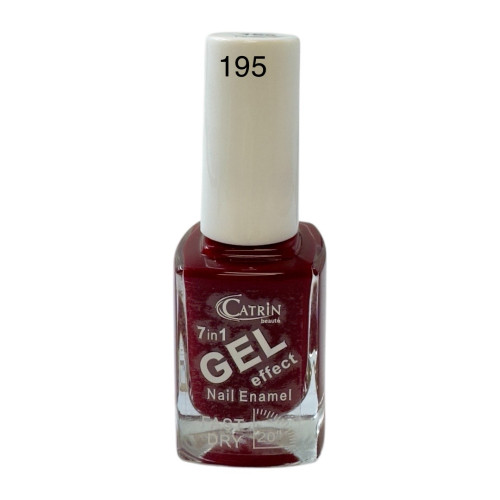 Catrin Beaute Nail Polish 7 In 1 Gel Effect Fast Dry No. 195
