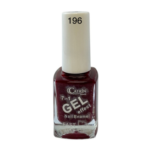 Catrin Beaute Nail Polish 7 In 1 Gel Effect Fast Dry No. 196