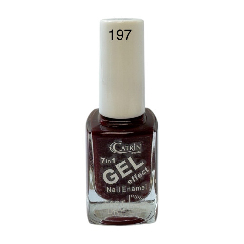 Catrin Beaute Nail Polish 7 In 1 Gel Effect Fast Dry No. 197