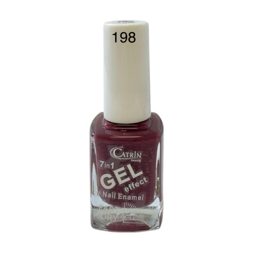 Catrin Beaute Nail Polish 7 In 1 Gel Effect Fast Dry No. 198