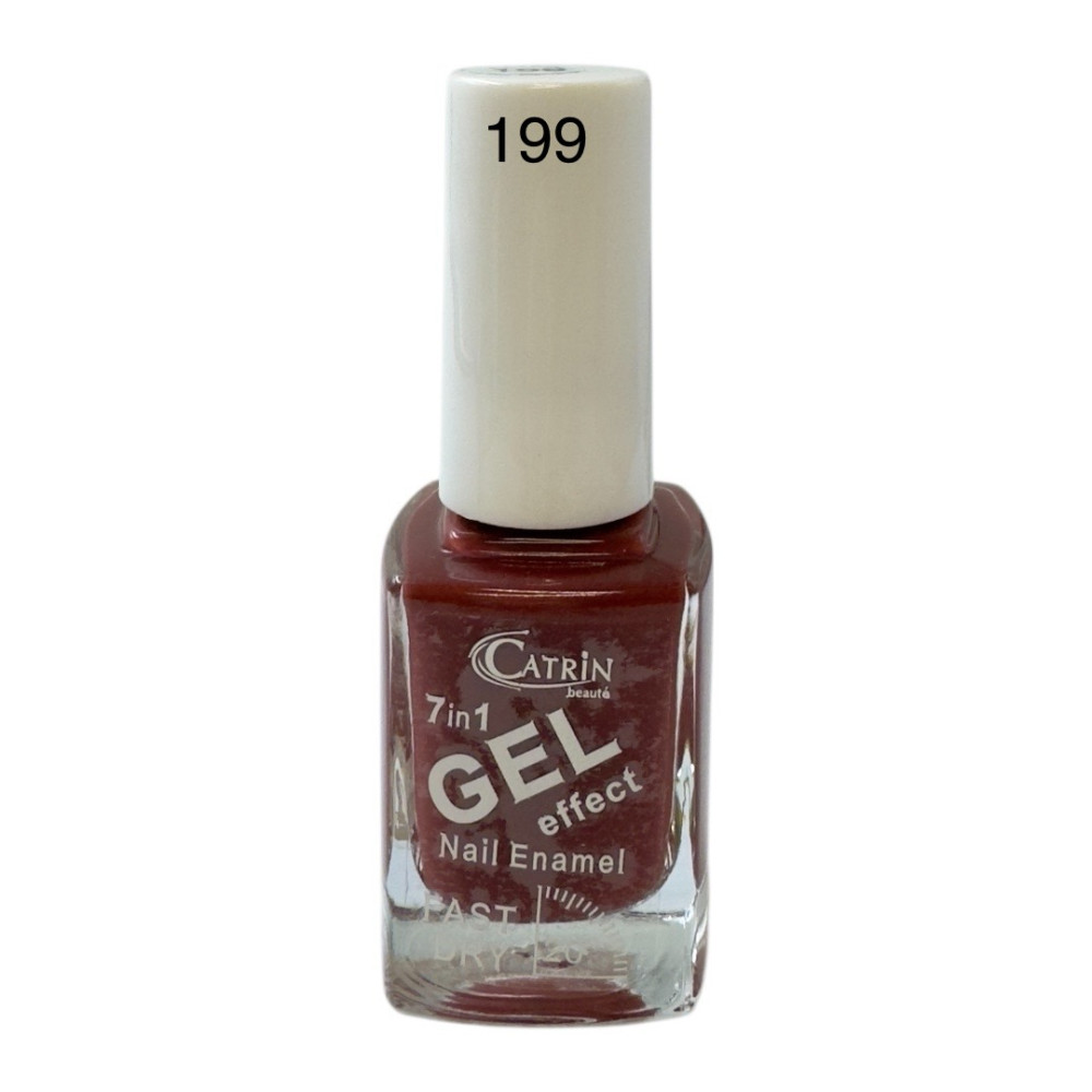Catrin Beaute Nail Polish 7 In 1 Gel Effect Fast Dry No. 199