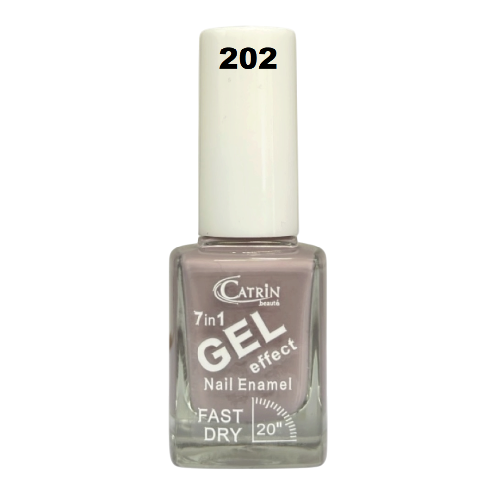 Catrin Beaute Nail Polish 7 In 1 Gel Effect Fast Dry No. 202 Catrin Beaute Nail Polish 7 In 1 Gel Effect Fast Dry No. 202