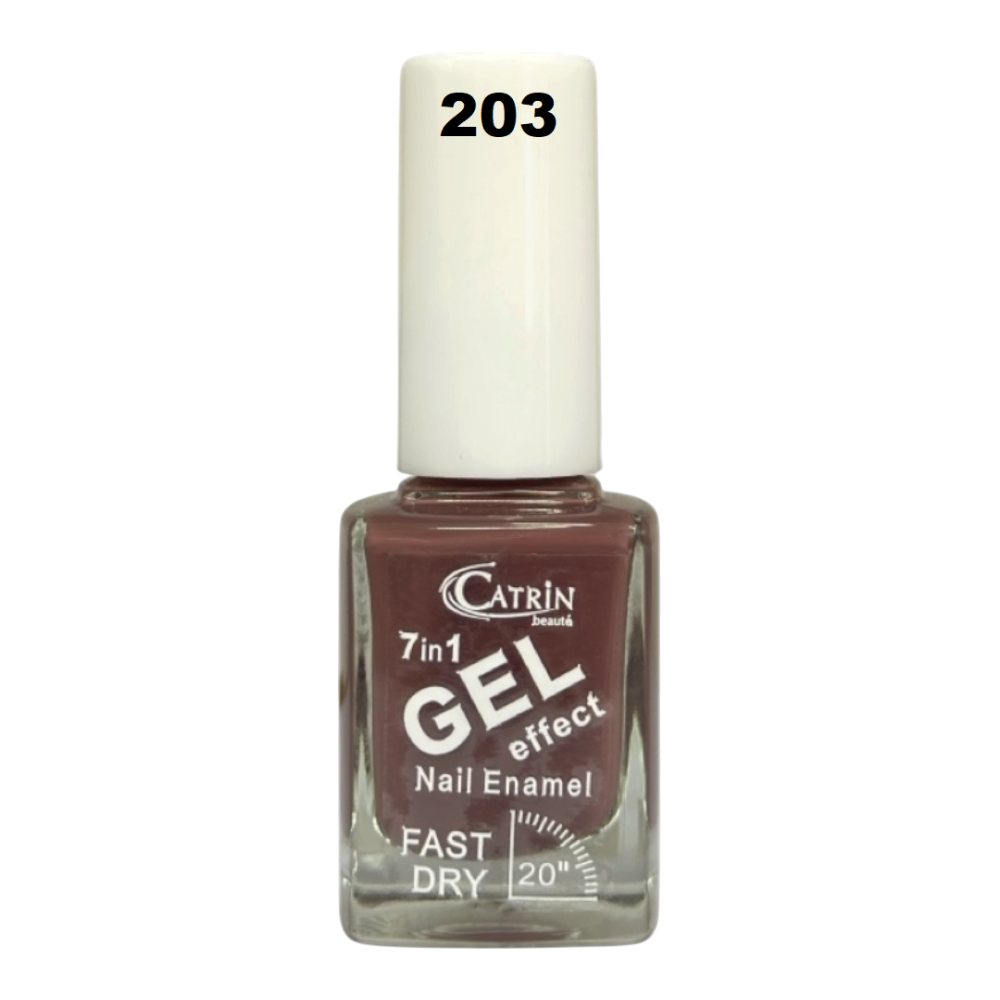 Catrin Beaute Nail Polish 7 In 1 Gel Effect Fast Dry No. 203 Catrin Beaute Nail Polish 7 In 1 Gel Effect Fast Dry No. 203