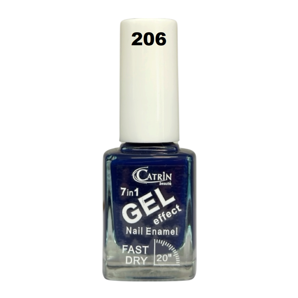 Catrin Beaute Nail Polish 7 In 1 Gel Effect Fast Dry No. 206 Catrin Beaute Nail Polish 7 In 1 Gel Effect Fast Dry No. 206