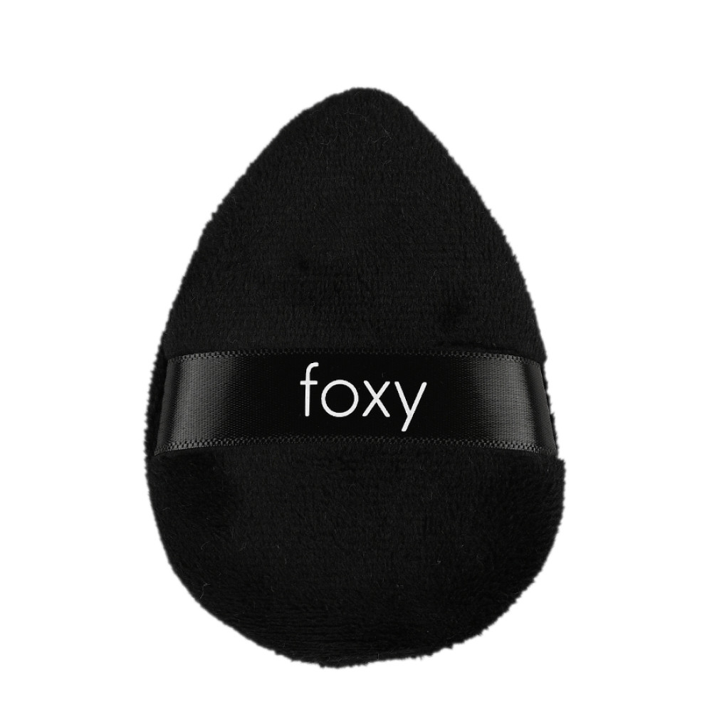 Foxy Βελουτέ Απαλό Σφουγγάρι Πούδρας Οβάλ Μαύρο