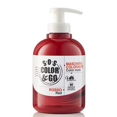 Χρωμομάσκα Μαλλιών Κόκκινο S.O.S Color & Go 300ml