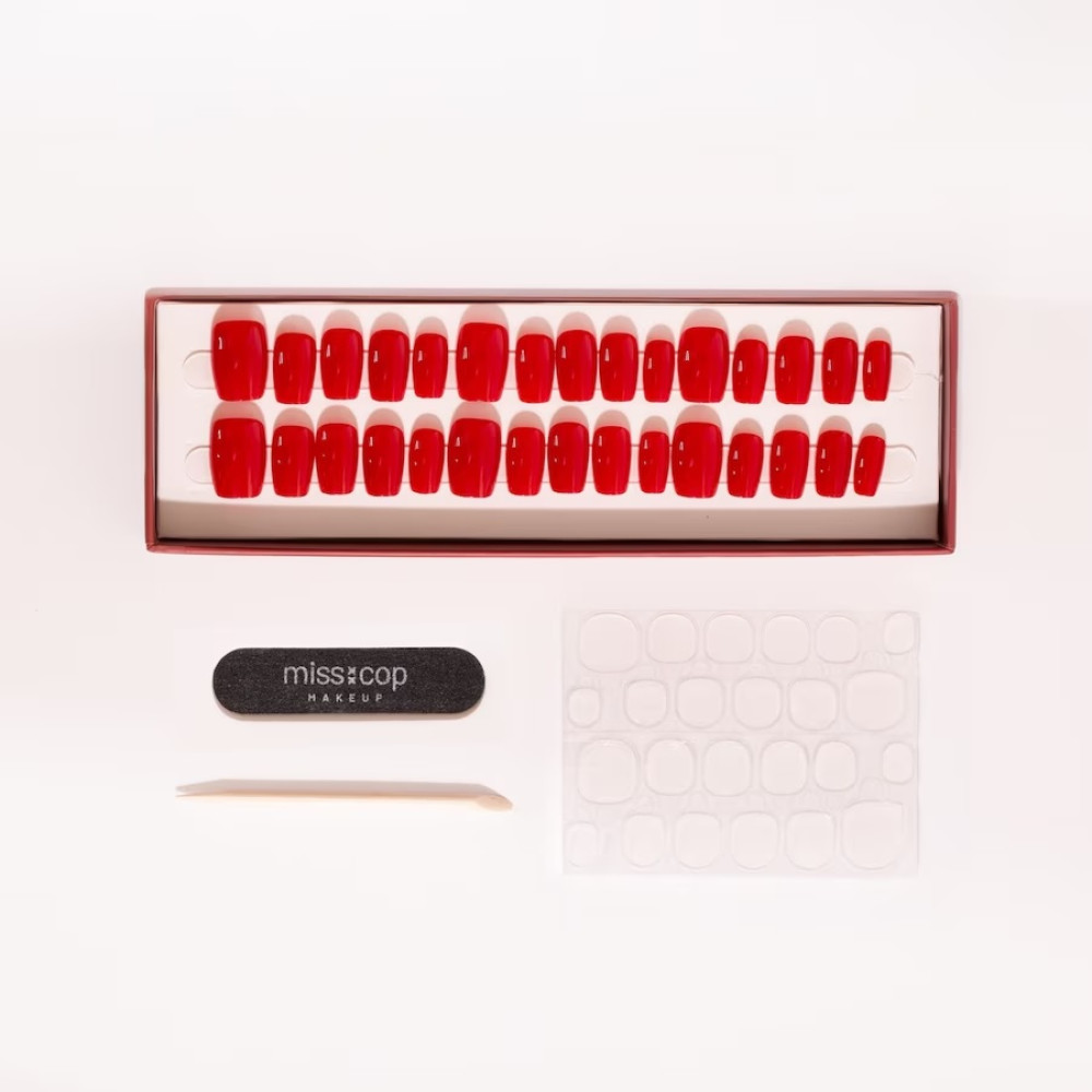 Miss Cop UV Effect Adhesive Nails Kit - Αυτοκόλλητα Νύχια 3 Σετ - 01 Κόκκινο Miss Cop UV Effect Adhesive Nails Kit - Αυτοκόλλητα Νύχια 3 Σετ - 01 Κόκκινο