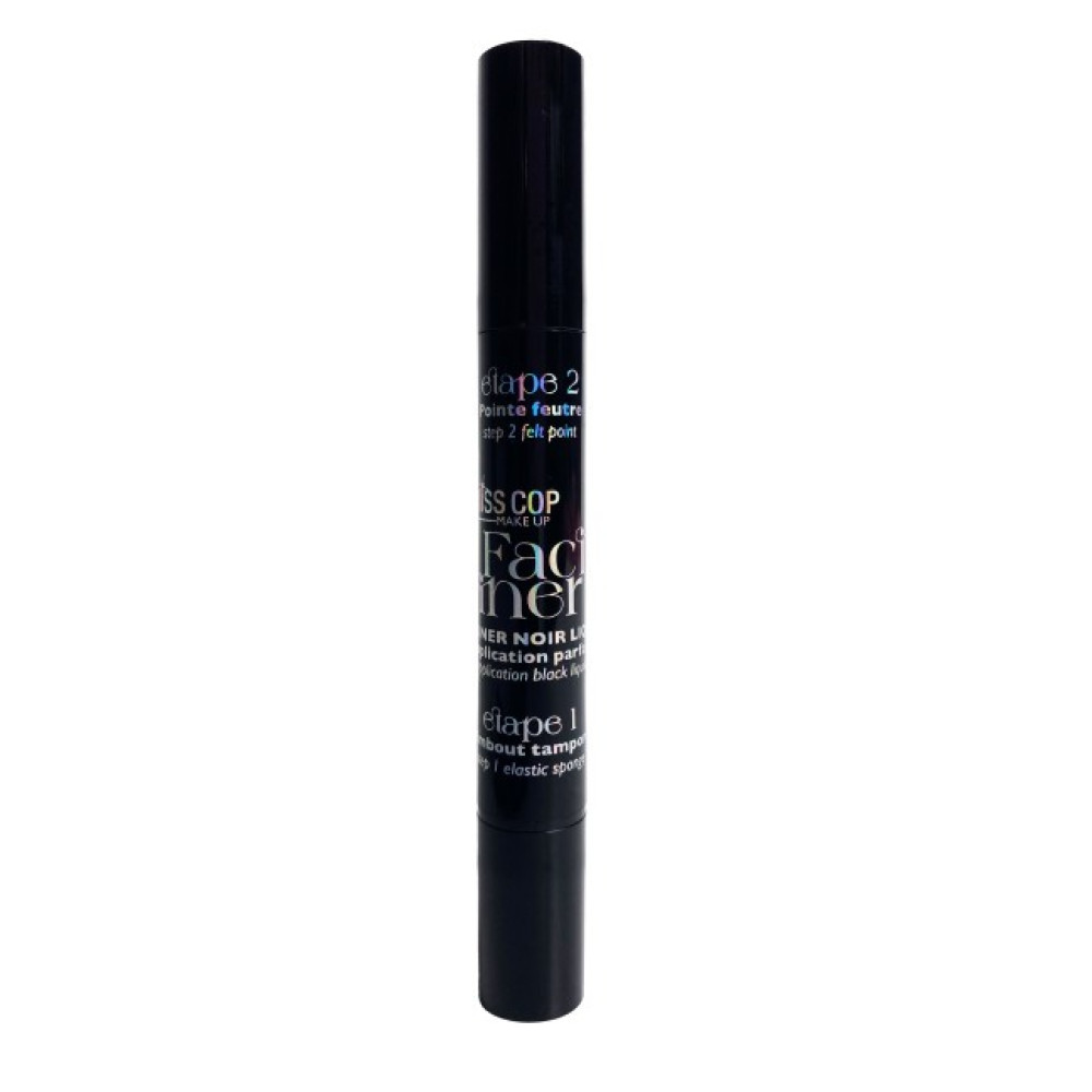 Miss Cop 2in1 Μαύρο Υγρό Eyeliner & Σφραγίδα