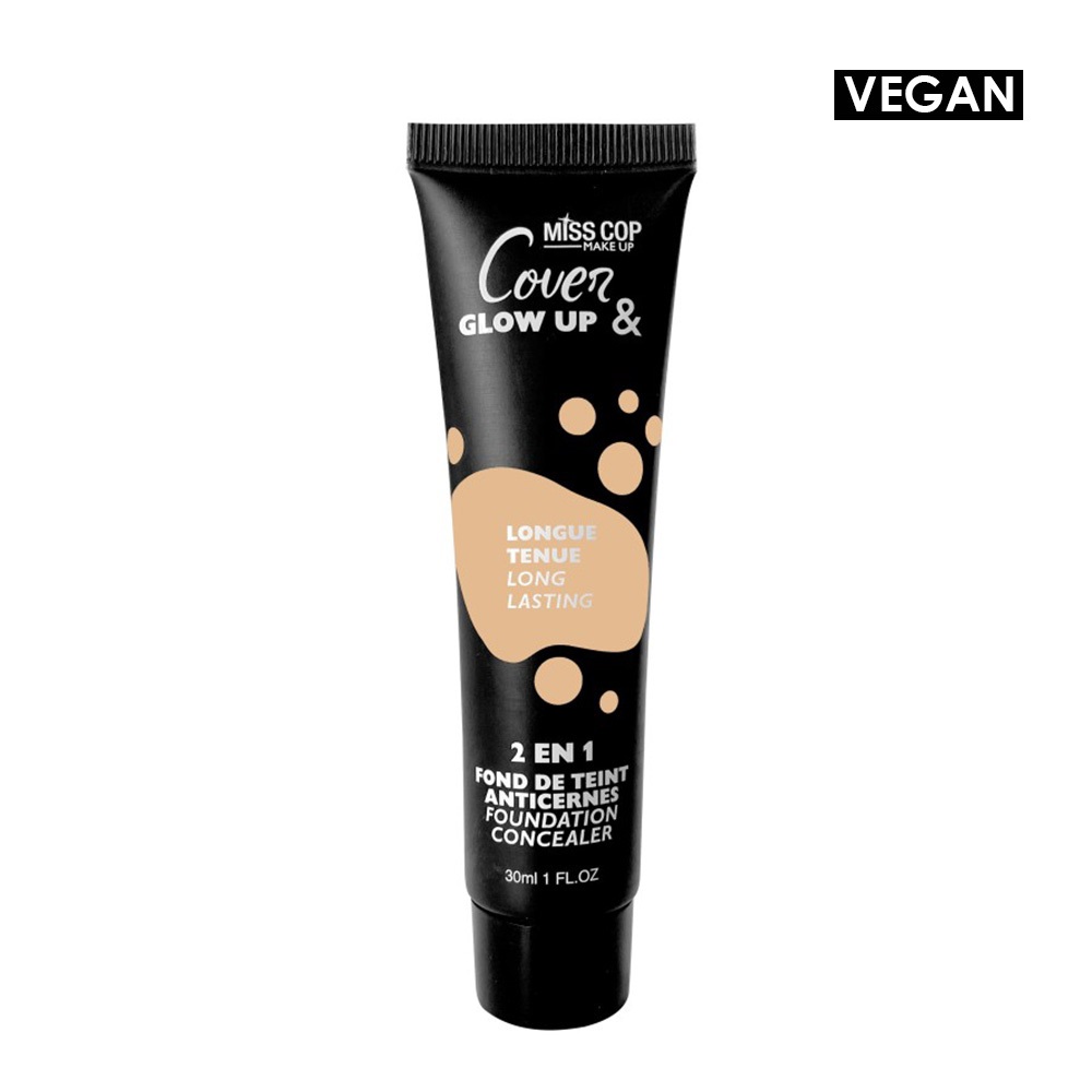 Miss Cop Cover & Glow Up 2 Σε 1 Foundation - 04 Beige