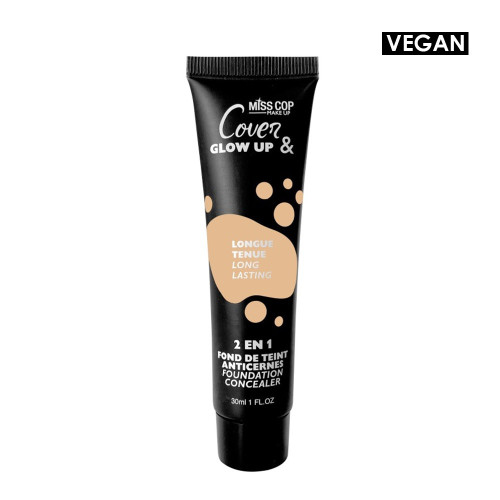Miss Cop Cover & Glow Up 2 Σε 1 Foundation - 04 Beige
