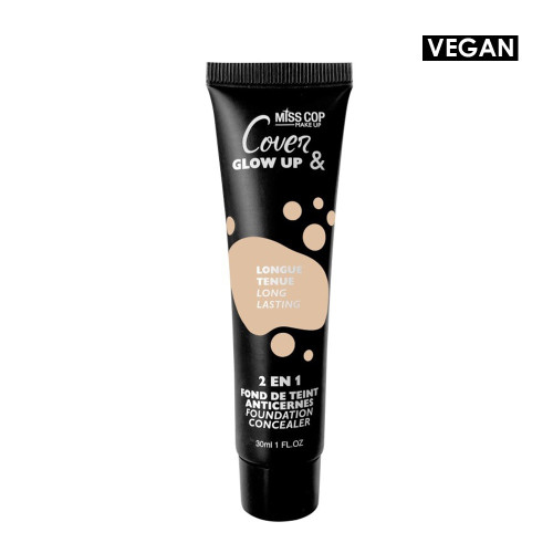 Miss Cop Cover & Glow Up 2 Σε 1 Foundation - 02 Light