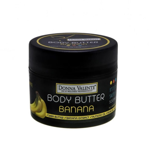 Donna Valente Body Butter Mε Bούτυρο Kαριτέ & Eκχύλισμα Mπανάνας - 210ml Donna Valente Body Butter Mε Bούτυρο Kαριτέ & Eκχύλισμα Mπανάνας - 210ml