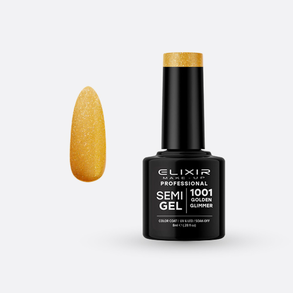 Elixir Ημιμόνιμο βερνίκι 8ml – #1001 (Golden Glimmer)