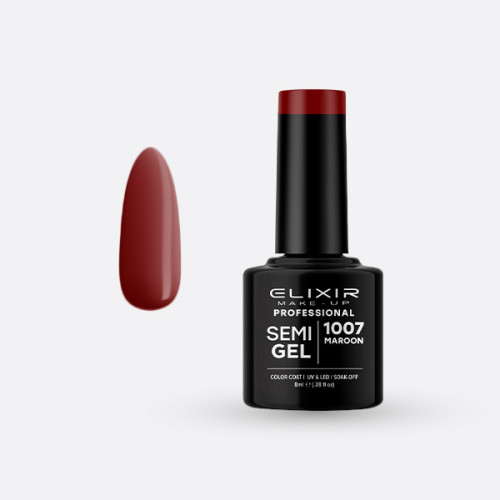 Elixir Ημιμόμιμο βερνίκι 8ml – #1007 (Maroon)