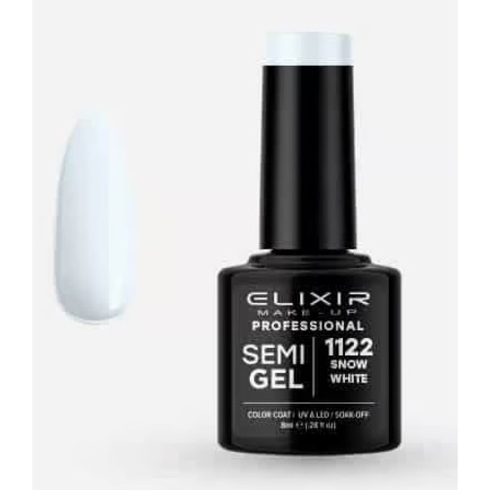 Elixir Ημιμόνιμο βερνίκι 8ml – #1122 (Snow White)