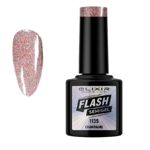Elixir Ημιμόνιμο βερνίκι Flash 8ml – #1335 (Champagne)