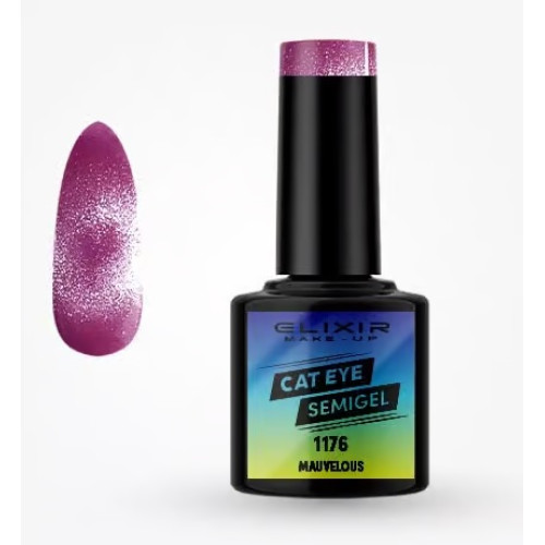 Elixir Ημιμόνιμο βερνίκι Cat Eye 8ml – #1176 (Mauvelous)