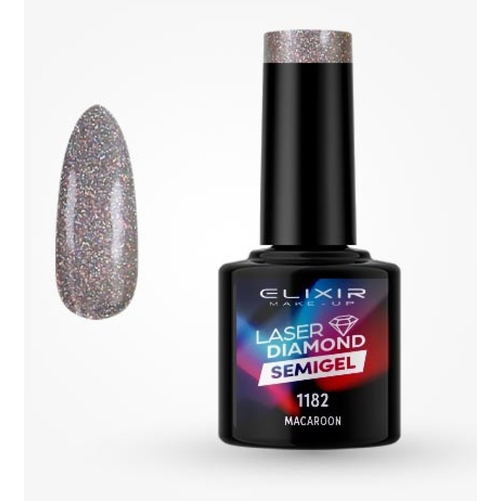 Elixir Ημιμόνιμο βερνίκι Laser Diamond 8ml – #1182 (Macaroon)