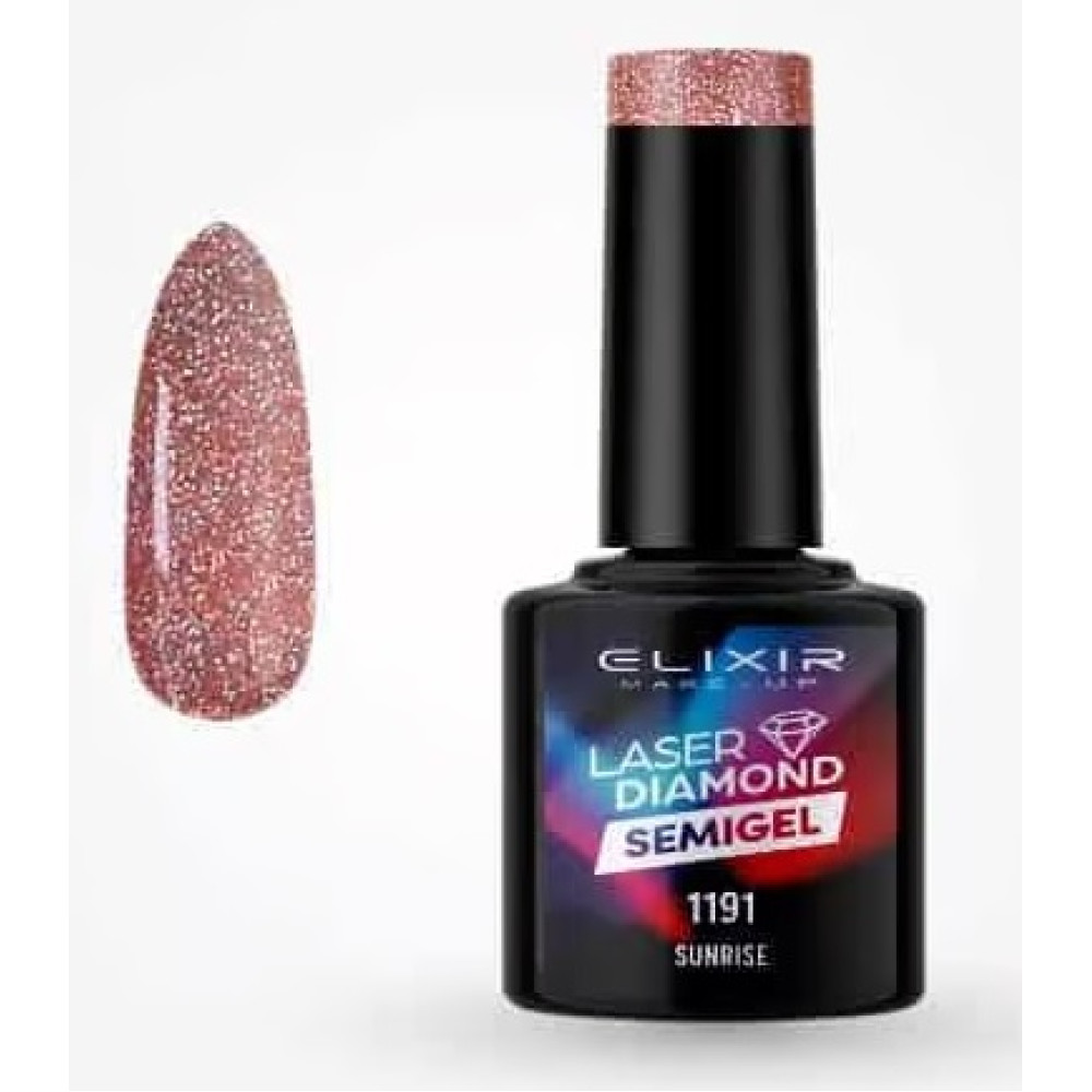 Elixir Ημιμόνιμο βερνίκι Laser Diamond 8ml – #1191 (Sunrise)
