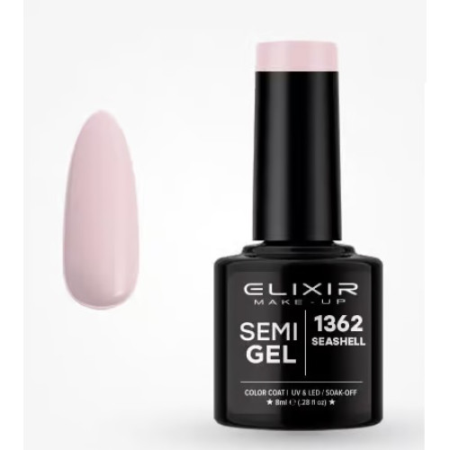 Elixir Ημιμόνιμο βερνίκι 8ml – #1362 (Seashell)