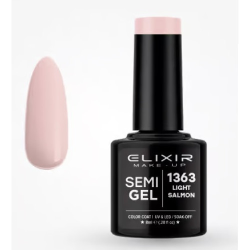 Elixir Ημιμόνιμο βερνίκι 8ml – #1363 (Light Salmon)