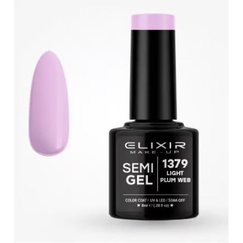 Elixir Ημιμόνιμο βερνίκι 8ml – #1379 (Light Plum Web)