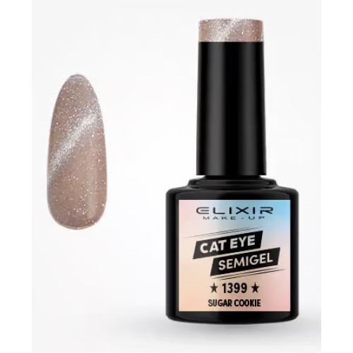 Elixir Ημιμόνιμο βερνίκι Cat Eye 8ml – #1399 (Sugar Cookie)