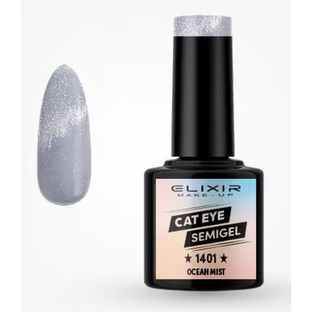 Elixir Ημιμόνιμο βερνίκι  Cat Eye 8ml – #1401 (Ocean Mist)